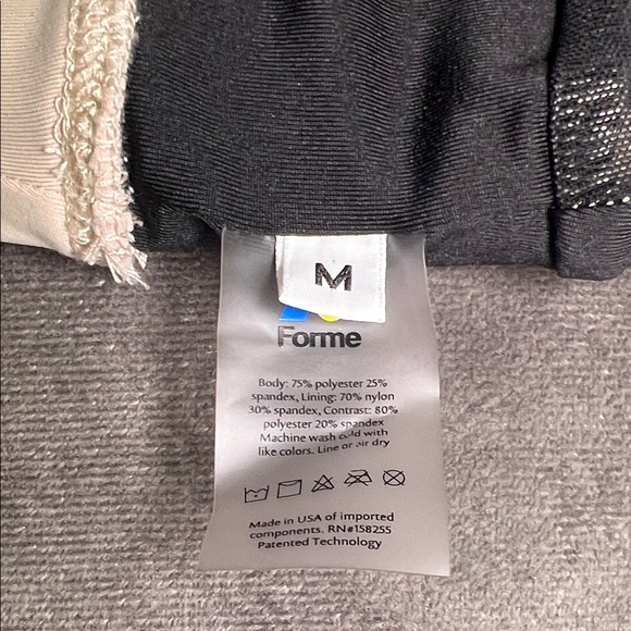 Forme Black and Cream Power Bra Posture Correcting MEDIUM - Picture 2 of 12